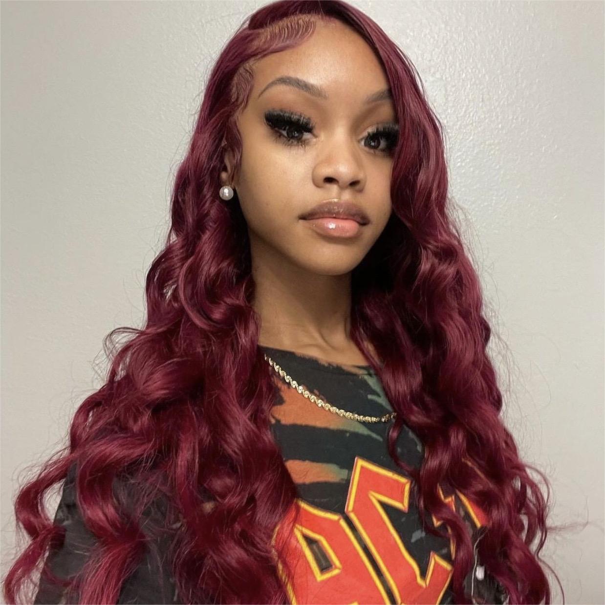 99J Wig Body Wave Lace Front Wig 13x4 Hair Wig With Baby Hair