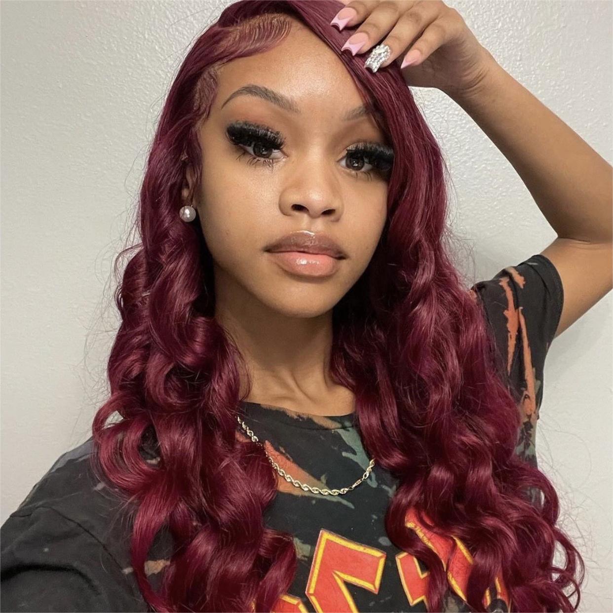 99J Wig Body Wave Lace Front Wig 13x4 Hair Wig With Baby Hair
