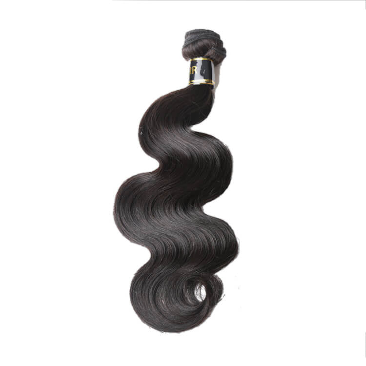 10A grade body wave hair bundle in natural black