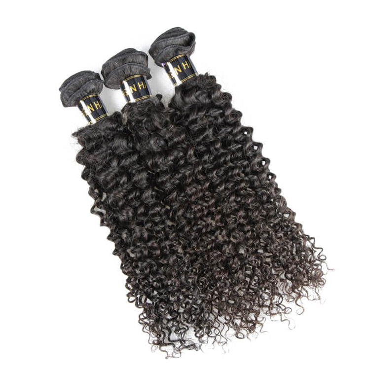 Set of curly virgin mink hair bundles – 100% unprocessed