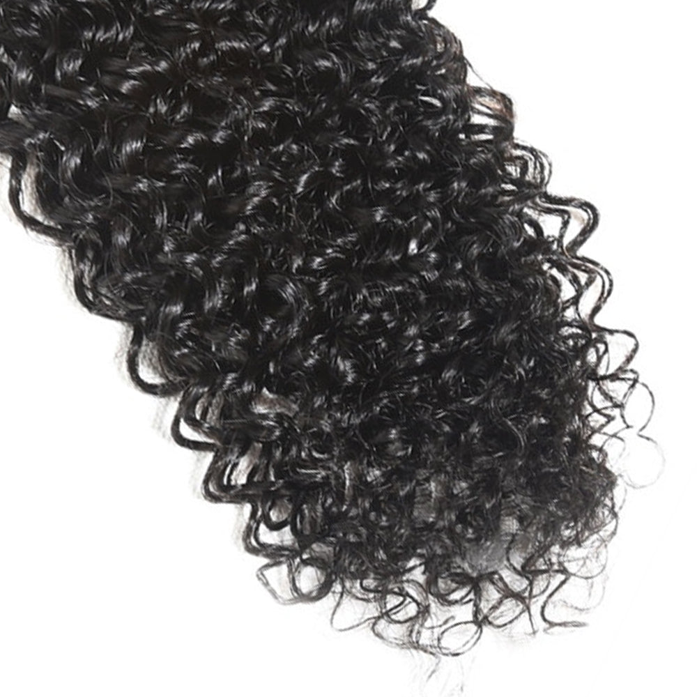 Close-up of 10A curly hair texture – virgin hair extensions