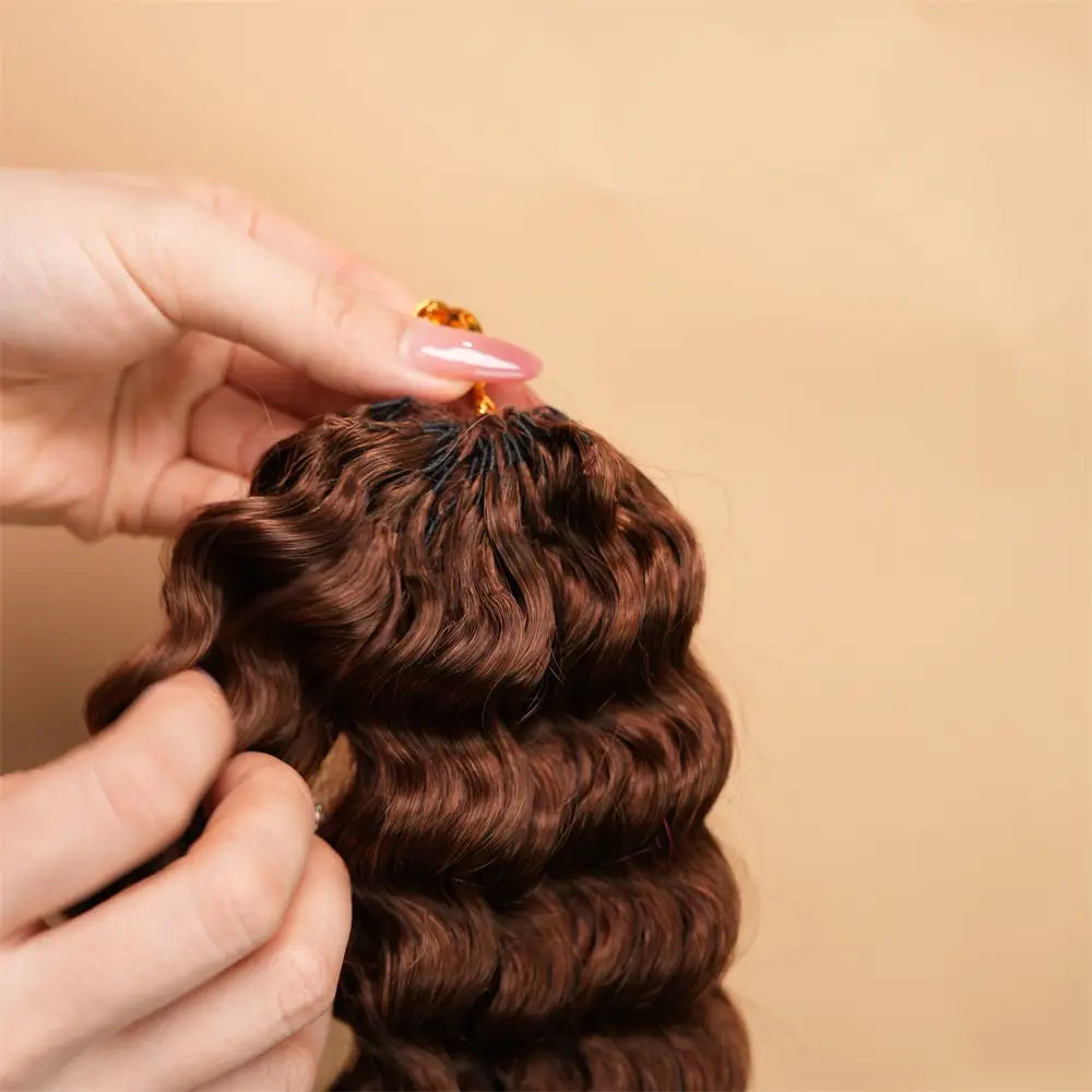 1# 4# Human Hair Colored Crochet Hair Bundles Extension 100g