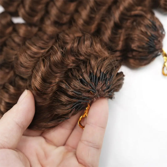 1# 4# Human Hair Colored Crochet Hair Bundles Extension 100g