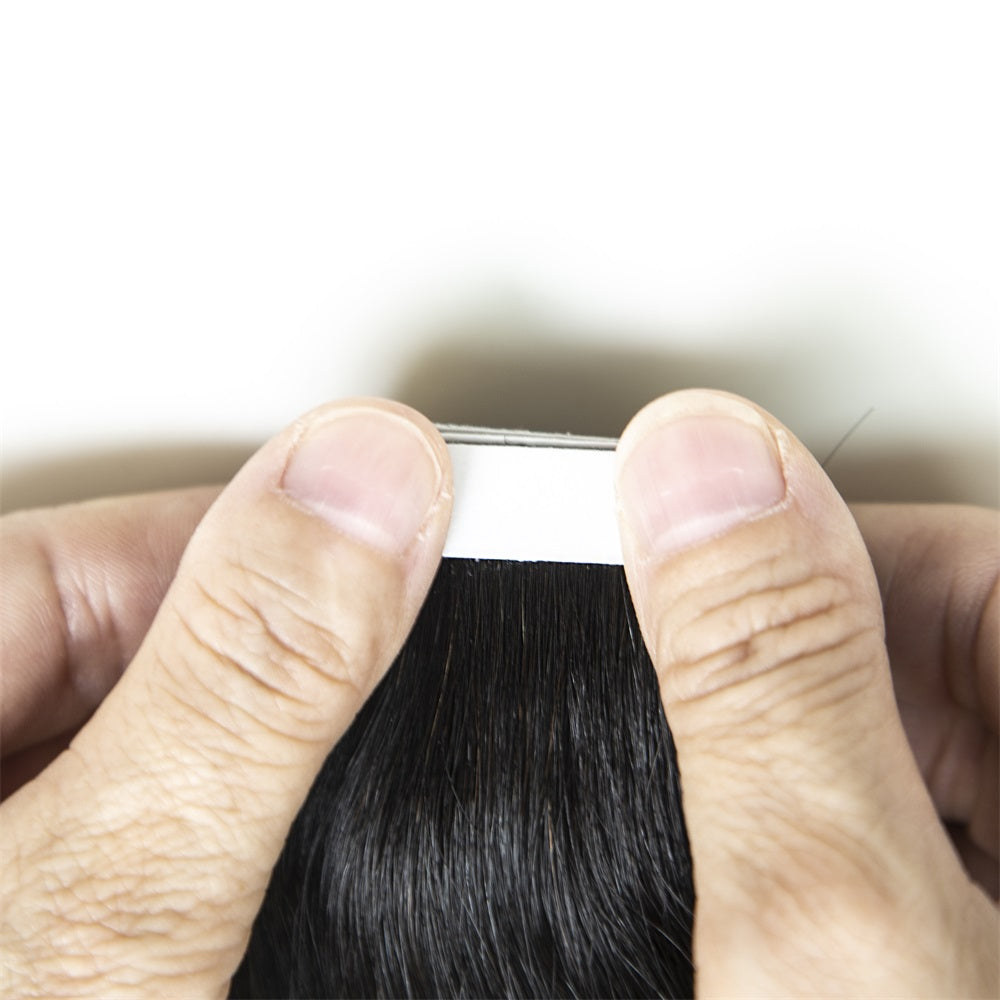 Tape In Hair Extensions 100% Mink Virgin Straight Human Hair Tape Ins Hair Extensions