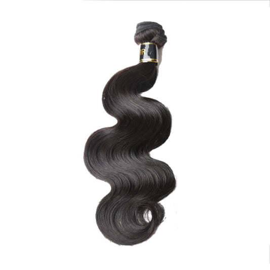 10A grade  body wave hair bundle in natural black