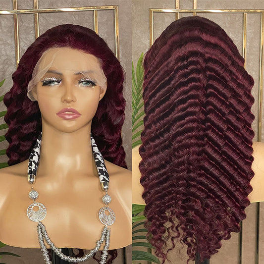 99J Lace Front Wig 13x4 Transparent Lace Straight Lace Front Human Hair Wig