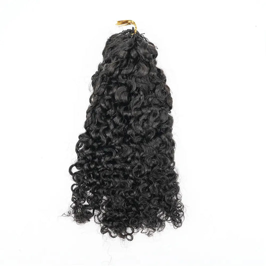 Natural Black #1B Human Hair Crochet Hair Bundles Extension 100g