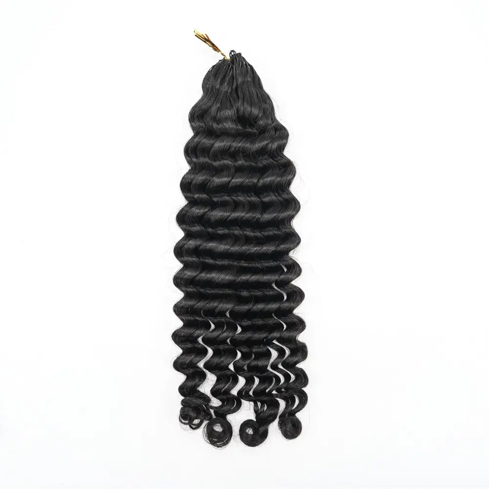 Natural Black #1B Human Hair Crochet Hair Bundles Extension 100g