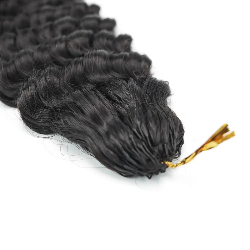 Natural Black #1B Human Hair Crochet Hair Bundles Extension 100g