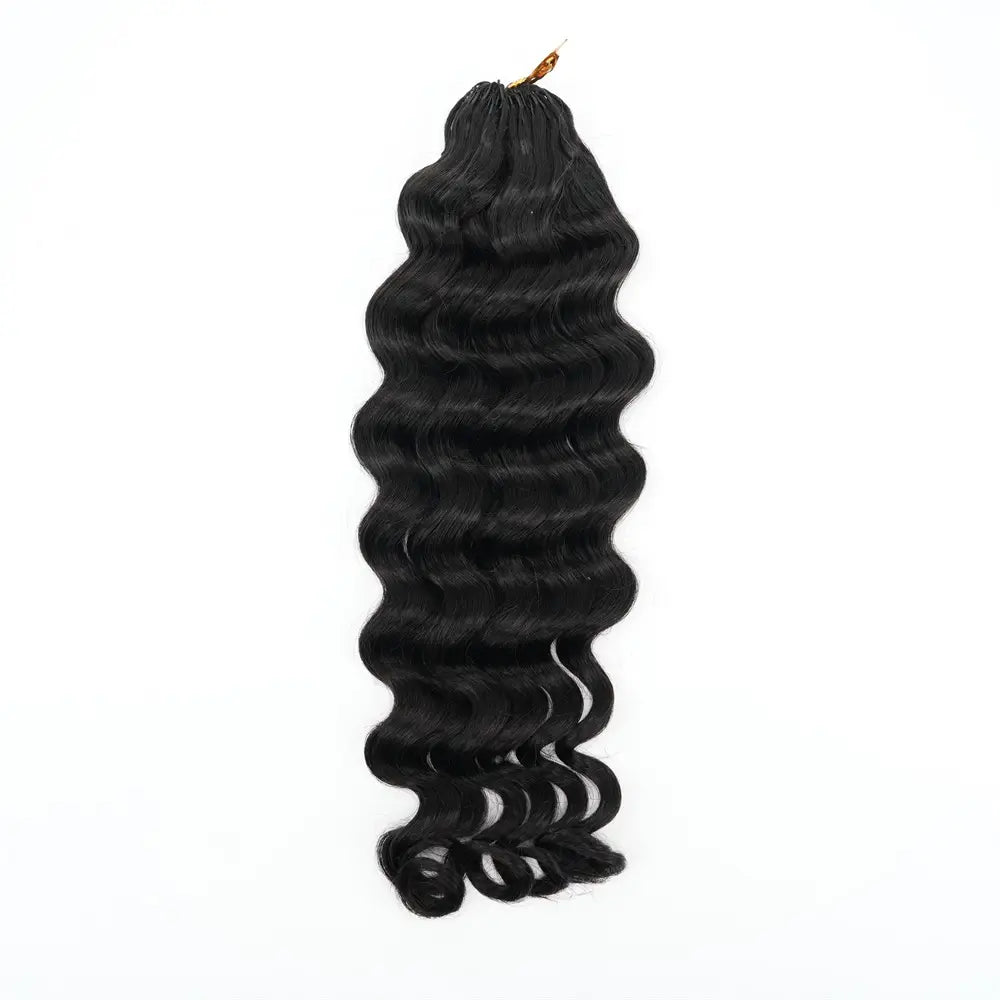 Natural Black #1B Human Hair Crochet Hair Bundles Extension 100g