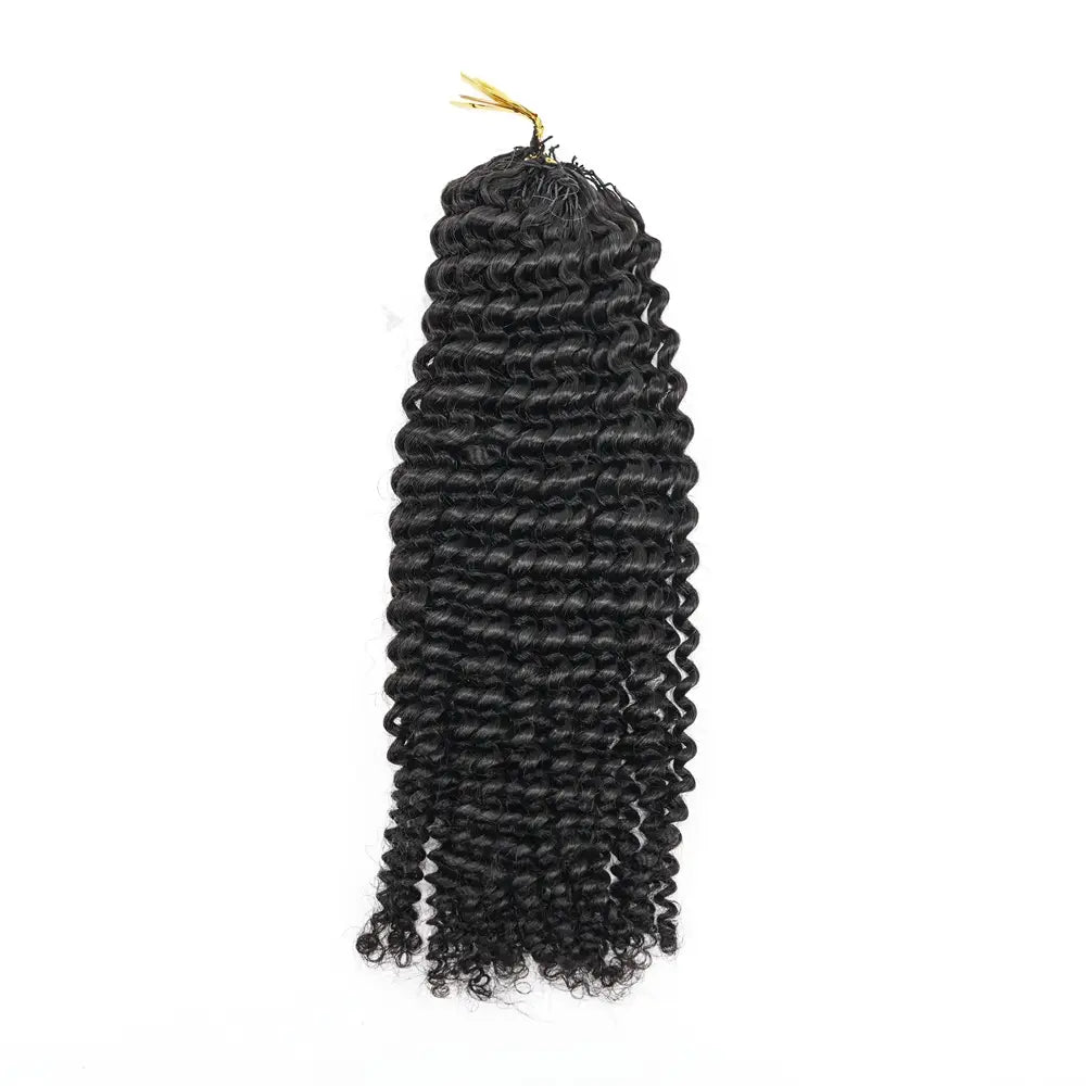 Natural Black #1B Human Hair Crochet Hair Bundles Extension 100g