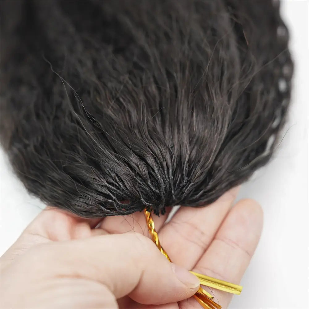 Natural Black #1B Human Hair Crochet Hair Bundles Extension 100g